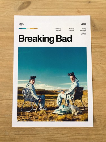 Breaking bad poster - retro, art