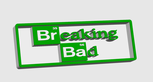 Breaking bad 3d - breaking, printed