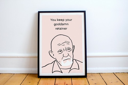 Mike ehrmantraut print - mike,