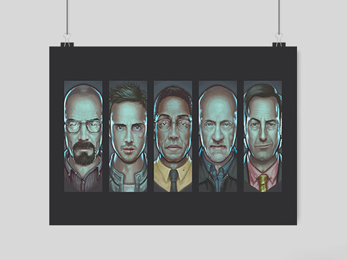 Breaking bad poster series - breaking,