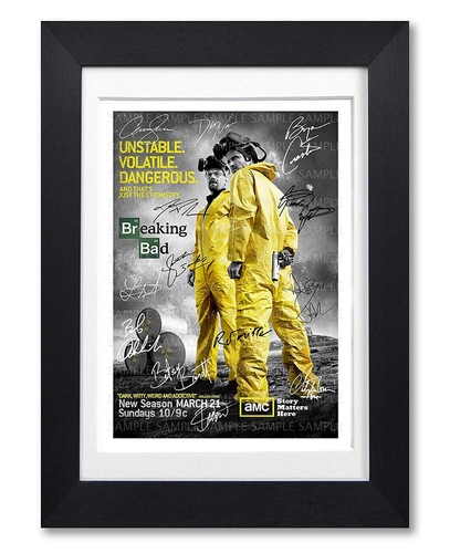Breaking bad cast - bad, signed