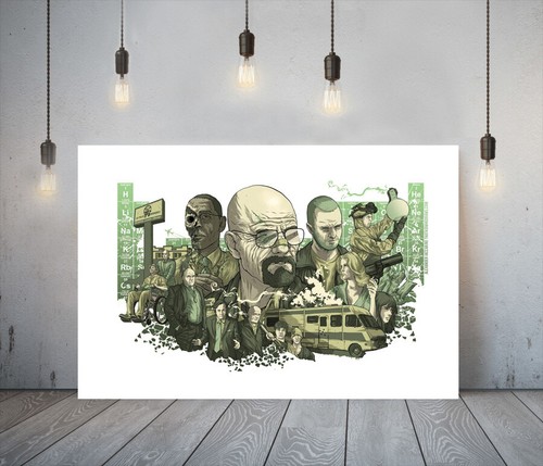 Breaking bad framed canvas - 2-,